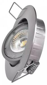 EMOS Strieborné LED bodové svietidlo 5W s výklopným rámčekom Economy+ Farba svetla: Teplá biela ZD3221
