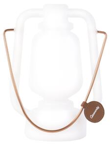 Stolná lampa biela s efektom plameňa 22 cm - Storm Mini