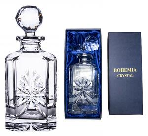 Onte Crystal Bohemia Crystal ručne brúsená karafa na whisky Mašle 800 ml