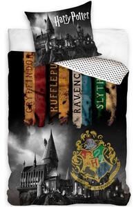 Bavlnené posteľné obliečky Harry Potter - motív Noc v Rokforte - 100% bavlna - 70 x 90 cm + 140 x 200 cm
