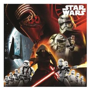 Obojstranný vankúš Star Wars - Hviezdne vojny - motív The Force Awakens - 40 x 40 cm