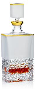 Bohemia Jihlava zlatom dekorovaná karafa na whisky Nicolette 1000 ml