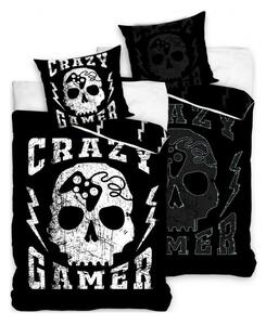 Bavlnené posteľné obliečky Crazy Gamer - so svietiacim efektom - 100% bavlna Renforcé - 70 x 90 cm + 140 x 200 cm