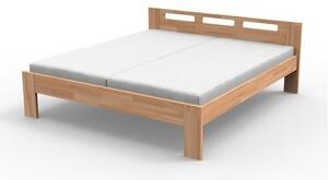TEXPOL Manželská masívna posteľ NELA - 210 x 160 cm, Materiál: BUK prírodný
