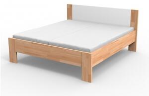 Kvalitná masívna posteľ NIKOLETA - čalúnené čelo Veľkosť: 200 x 160 cm, Materiál: BUK prírodný