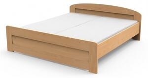 TEXPOL Masívna posteľ PETRA s rovným čelom pri nohách - 200 x 160 cm, Materiál: BUK prírodný