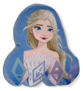 Tvarovaný 3D vankúš Ľadové kráľovstvo II - Frozen II - motív Elsa - 36 x 32 cm