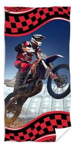 Plážová osuška Motocross - 100% bavlna, froté s gramážou 300 gr./m² - 70 x 140 cm