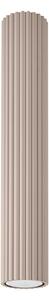 Stropné svietidlo Karbon, 1x tmavobéžové hliníkové tienidlo, (40 cm)