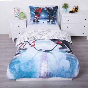 Súprava posteľnej bielizne Hokej - 100% bavlna - 70 x 90 cm + 140 x 200 cm