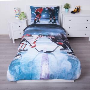Súprava posteľnej bielizne Hokej - 100% bavlna - 70 x 90 cm + 140 x 200 cm
