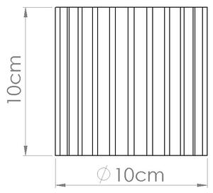 Stropné svietidlo Aura, 1x bordové hliníkové tienidlo, (10 cm)