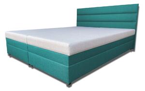 Manželská posteľ 160 cm Rebeka (so sendvičovými matracmi) (tyrkysová). Vlastná spoľahlivá doprava až k Vám domov. 1030883