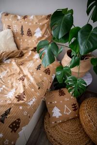 Posteľné obliečky DITA Stromy hnedé - bavlna, 3- dielne