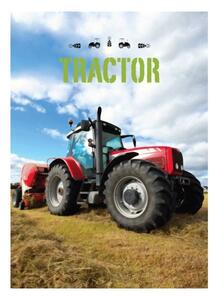 Fleecová deka Červený traktor - 100 x 140 cm