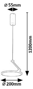 RABALUX 72328 Ovidia závesné svietidlo D200mm LED 20W/1300lm 3000K biela