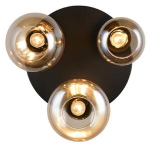 TRIO 617030313 LUMINA stropné svietidlo D485mm 3xE14 čierna, jantárová