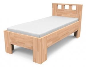 TEXPOL Jednolôžková posteľ z masívu LUCIA Veľkosť: 200 x 90 cm, Materiál: Buk, Morenie: jelša
