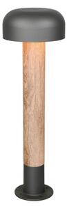 TRIO 562560135 FRASER vonkajšie stojanové svietidlo/stĺpik V540mm 1xE27 IP54 šedá, vzhľad dreva