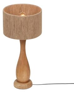 TRIO 567200130 TOBA stolná lampa V540mm 1xE27 drevo, béžová