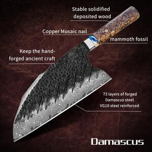 KnifeBoss damaškový srbský nůž 8.5" (218 mm) VG-10