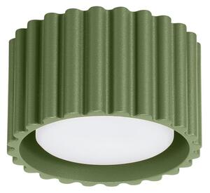 Stropné svietidlo Aura, 1x olivovo zelené hliníkové tienidlo, (6 cm)