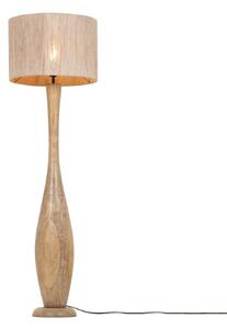 TRIO 467200130 TOBA stojacia lampa V1350mm 1xE27 drevo, béžová