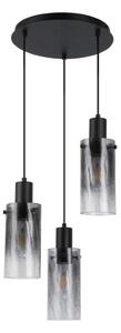 RABALUX 72038 Fumea závesné svietidlo D340mm 3xE27 čierna, dymová
