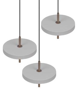 TRIO 340230376 KEATON závesné svietidlo D450mm SMD LED 3x10W/1200lm 2300+3000+4000K svetlošedá, switchdimmer