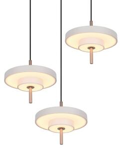 TRIO 340230376 KEATON závesné svietidlo D450mm SMD LED 3x10W/1200lm 2300+3000+4000K svetlošedá, switchdimmer