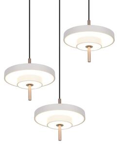 TRIO 340230376 KEATON závesné svietidlo D450mm SMD LED 3x10W/1200lm 2300+3000+4000K svetlošedá, switchdimmer