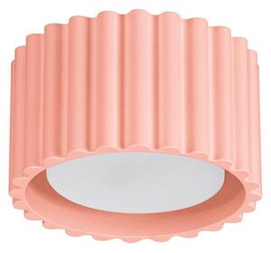 Stropné svietidlo Aura, 1x ružové hliníkové tienidlo, (6 cm)