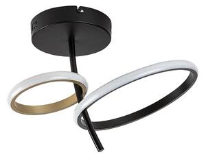 RABALUX 71296 Emilion stropné svietidlo LED 24W/1450lm 4000K čierna, zlatá, biela