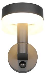 TRIO 230569142 MACKENZIE vonkajšie nástenné svietidlo so senzorom SMD LED 8W/800lm 3000K IP54 antracitová