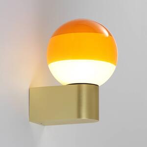 MARSET LED nástenné svetlo Dipping Light A1, oranžová/zlatá, Mosadz / zlato, Obývacia izba / jedáleň, kov, Dizajn, Nástenné svietidlo