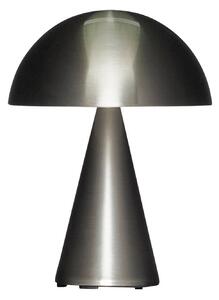 HÜBSCH stolová LED lampa Mush, nikl, IP44, stmievateľné, Hliník / sivá / zinok, Obývacia izba / jedáleň, kov, Dizajn, Stojacie svietidlo