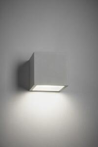 Light-Point - Cube XL LED 3000K Vonkajšie Nástenné Svietidlo Down Silver - Lampemesteren