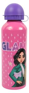 Detská kovová fľaša GLAM 500 ml ružová