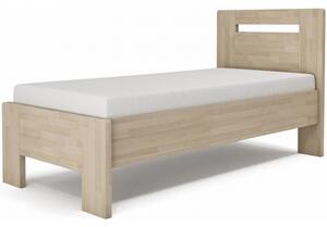 Jednolôžková posteľ LÍVIA - horizontálne čelo Veľkosť: 200 x 90 cm, Materiál: BUK prírodný