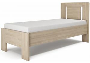 Jednolôžková posteľ LÍVIA - vertikálne čelo Veľkosť: 200 x 90 cm, Materiál: BUK prírodný