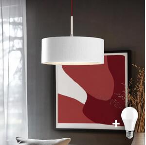 Eglo - LED Luster na lanku TUNJA 1xE27/60W/230V biela