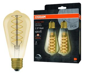 SADA 2x stmievateľné LED žiarovky VINTAGE FILAMENT E27/4,8W/230V 2200K - Osram