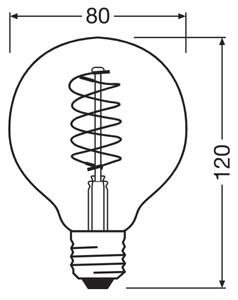 SADA 2x LED stmievateľných filamentových žiaroviek E27/7,8W/230V 1800K - Osram