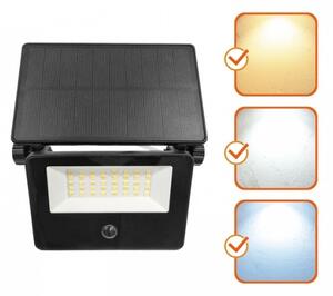 LED solárny reflektor so senzorom NCS G2 LED/20W/3,7V 3000/4000/6500K IP54 2600 mAh