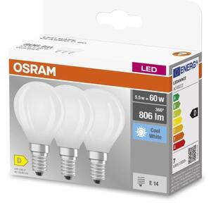 SADA 3x LED žiarovka BASE CLASSIC FILAMENT E14/5,9W/230V 4000K - Osram
