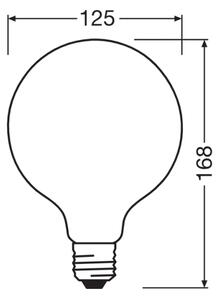 LED žiarovka GLOBE CLASSIC FILAMENT G125 E27/11,6W/230V 4000K - Ledvance