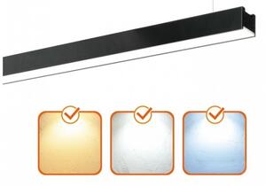 LED stropné prisadené závesné svietidlo KOLINE LED/40W/230V 3000/4000/6500K 120cm čierna