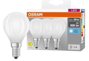 SADA 3x LED žiarovka BASE CLASSIC FILAMENT E14/5,9W/230V 4000K - Osram