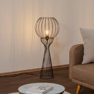 Stojacia lampa Mercure, čierna, kov/plast, výška 93 cm