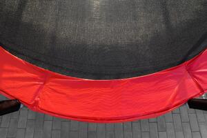 Trampolína G21 SpaceJump, 366 cm, červená, so sieťou+ schody